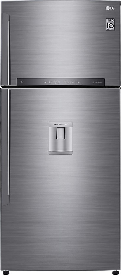 Lg GTF744PZPZD Kombinierter kühlschrank 509 lt. - platin edelstahl