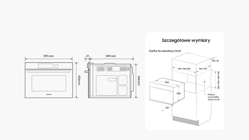 Samsung NQ5B4313GBK Einbaumikrowelle cm. 60 - schwarz – Image 6