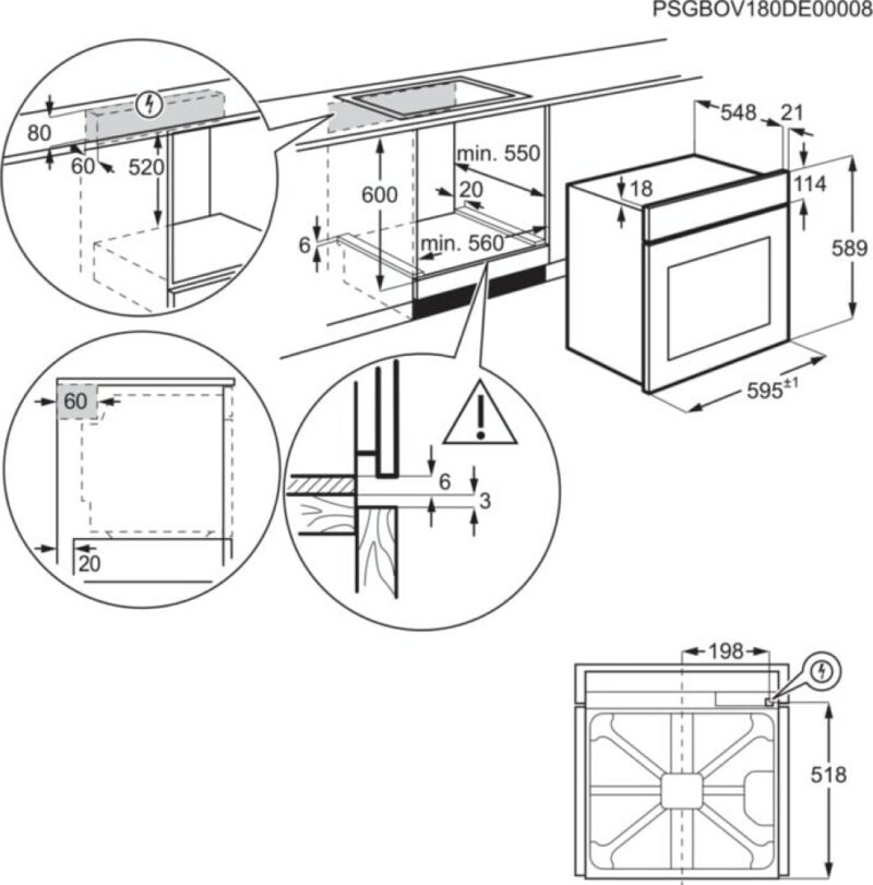 Electrolux EOF4P46X Serie 600 Multifunktions-elektro-pyrolyseofen 60 cm – edelstahl – Image 5