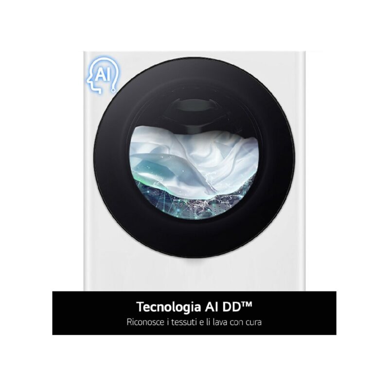 Lg F2R7S09TSWC Serie R7 Waschmaschine cm. 60 - kapazität 9 kg - weiß – Image 10
