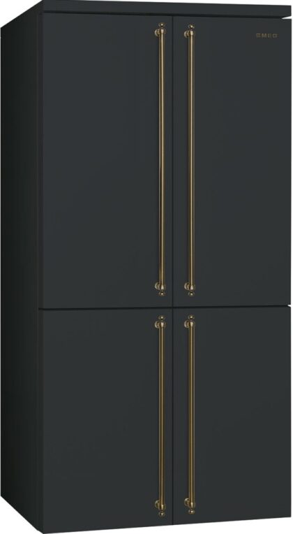 Smeg FQ60CAO6 Coloniale 4-türiger kühlschrank mit gefrierfach cm. 91 stunden. 188 - lt. 572 - anthrazit